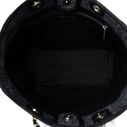 Chanel Lurex Boucle Small Deauville Tote Black 5 of 10