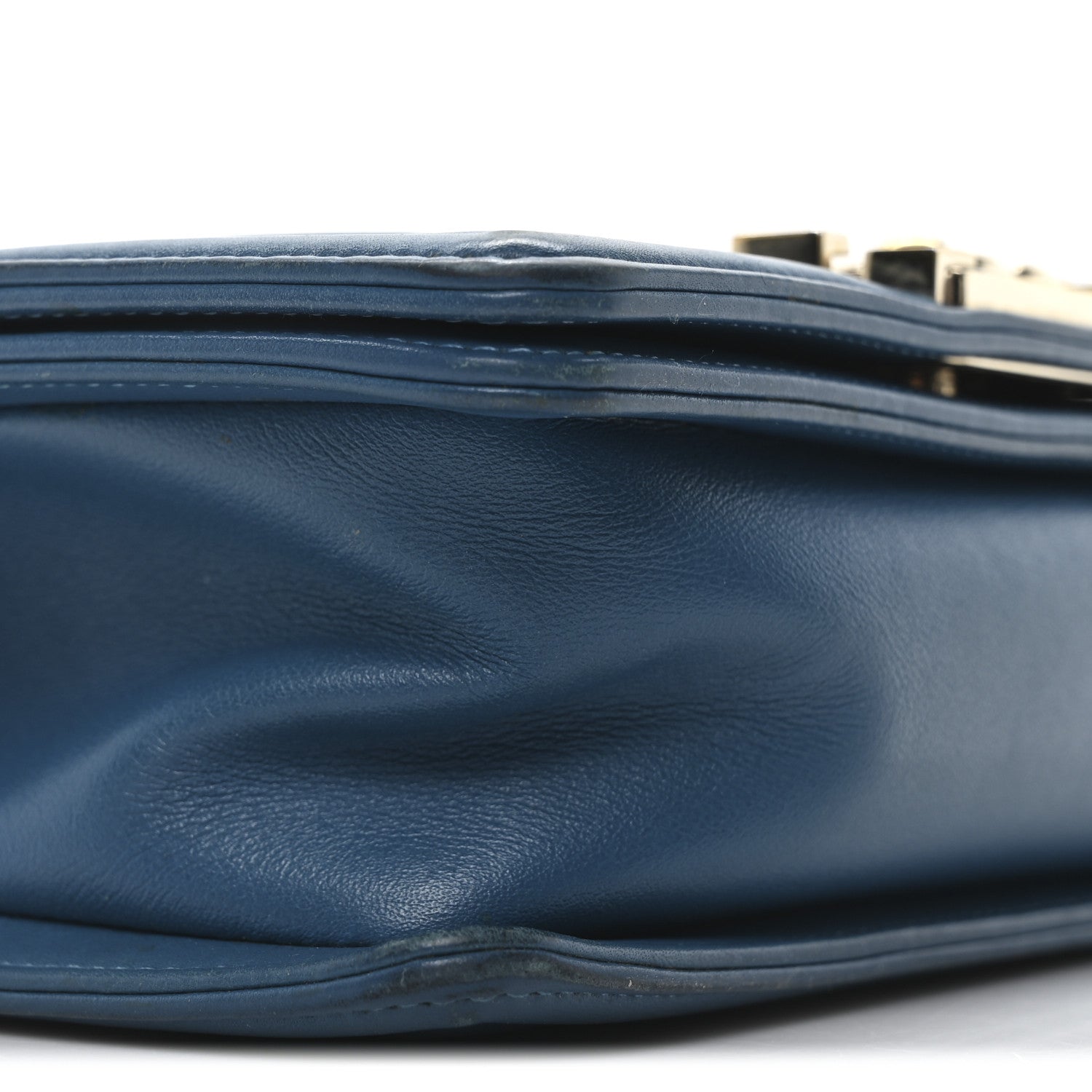 Chanel Lambskin Quilted Small Boy Flap Blue 9 of 10