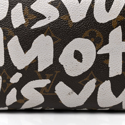 Louis Vuitton Monogram Graffiti Speedy 30 Silver 20 of 29