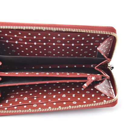 Gucci Calfskin Large Betty Zip Around Wallet Red 5 of 8