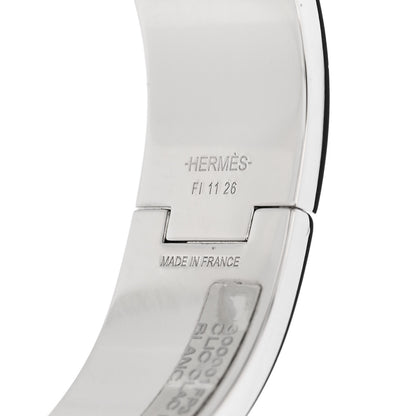 Hermes Enamel Wide Clic Clac H Bracelet GM White 4 of 5