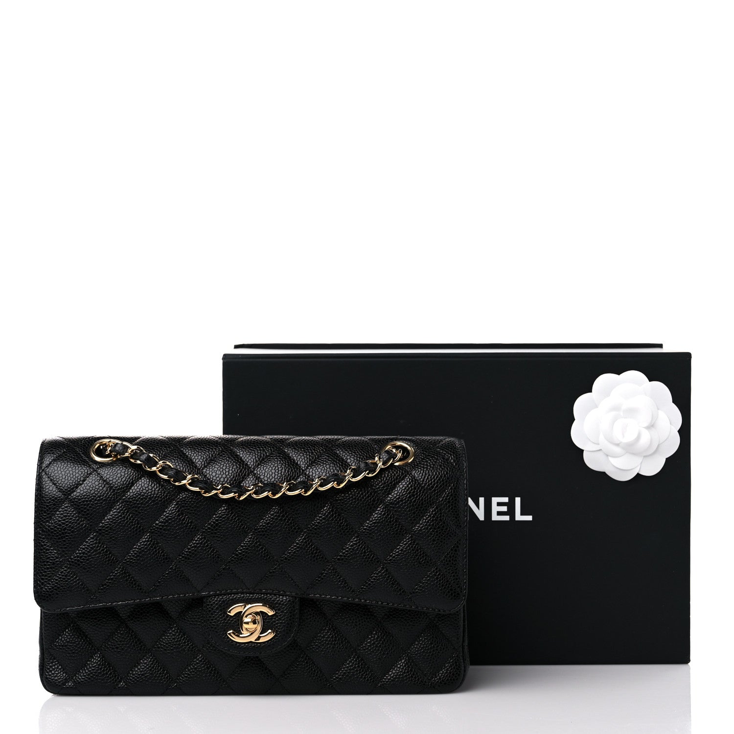 Chanel Caviar Quilted Medium Double Flap Black 10 of 10