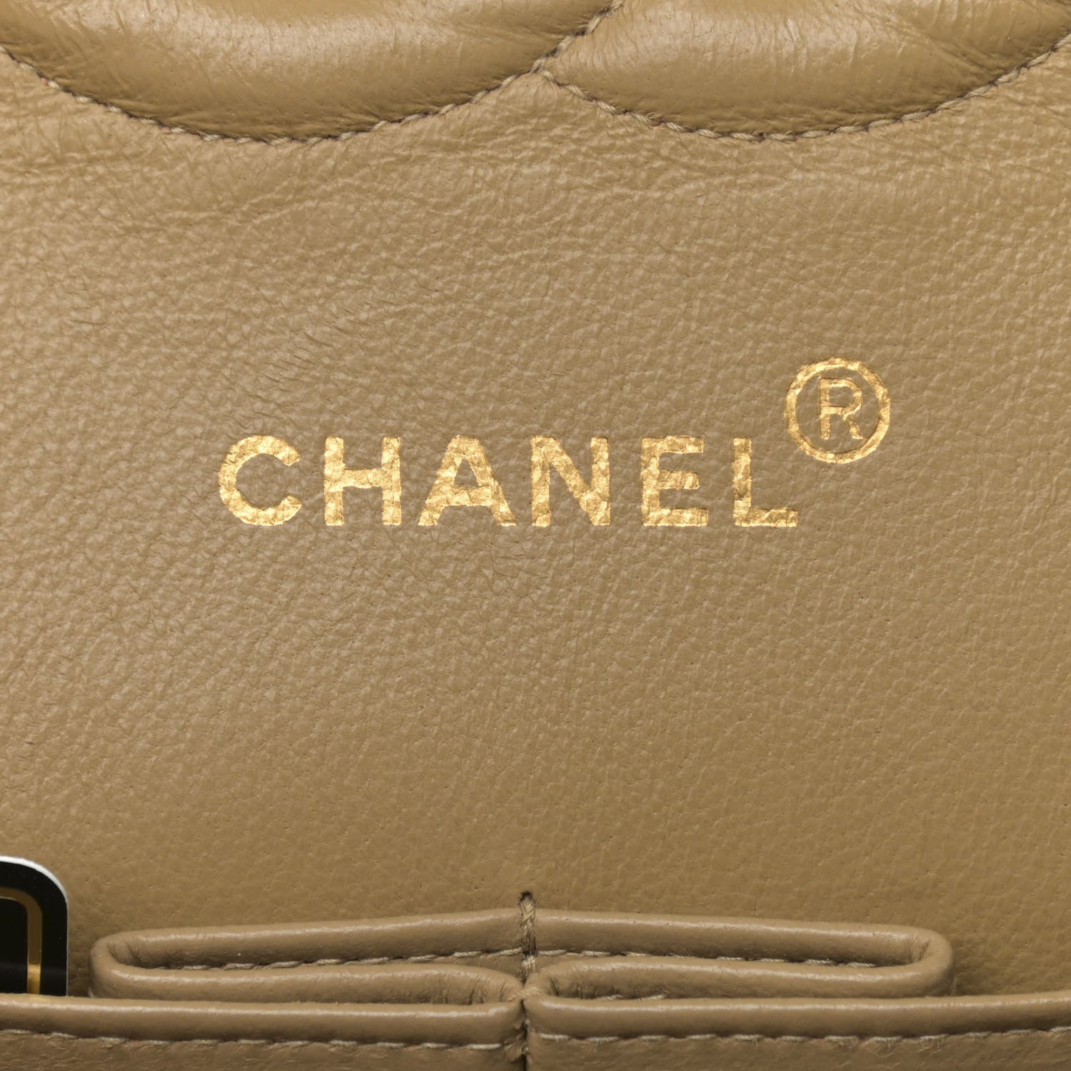 Chanel Lambskin Quilted Medium Double Flap Beige 6 of 14