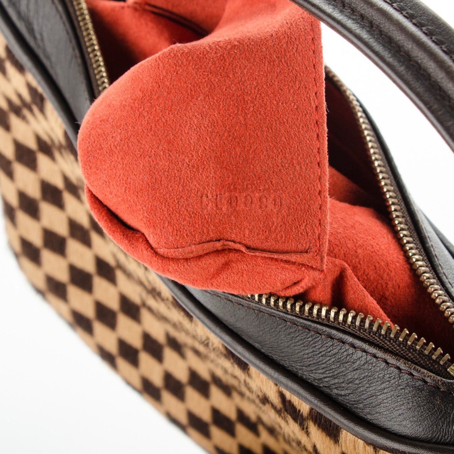 Calf Hair Damier Sauvage Tigre