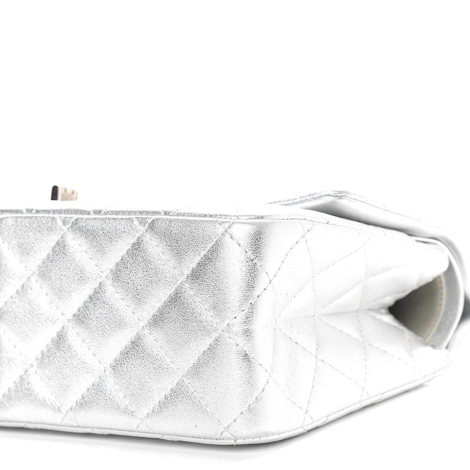 Chanel Metallic Lambskin Quilted 2.55 Reissue 226 Flap Silver 8 of 8