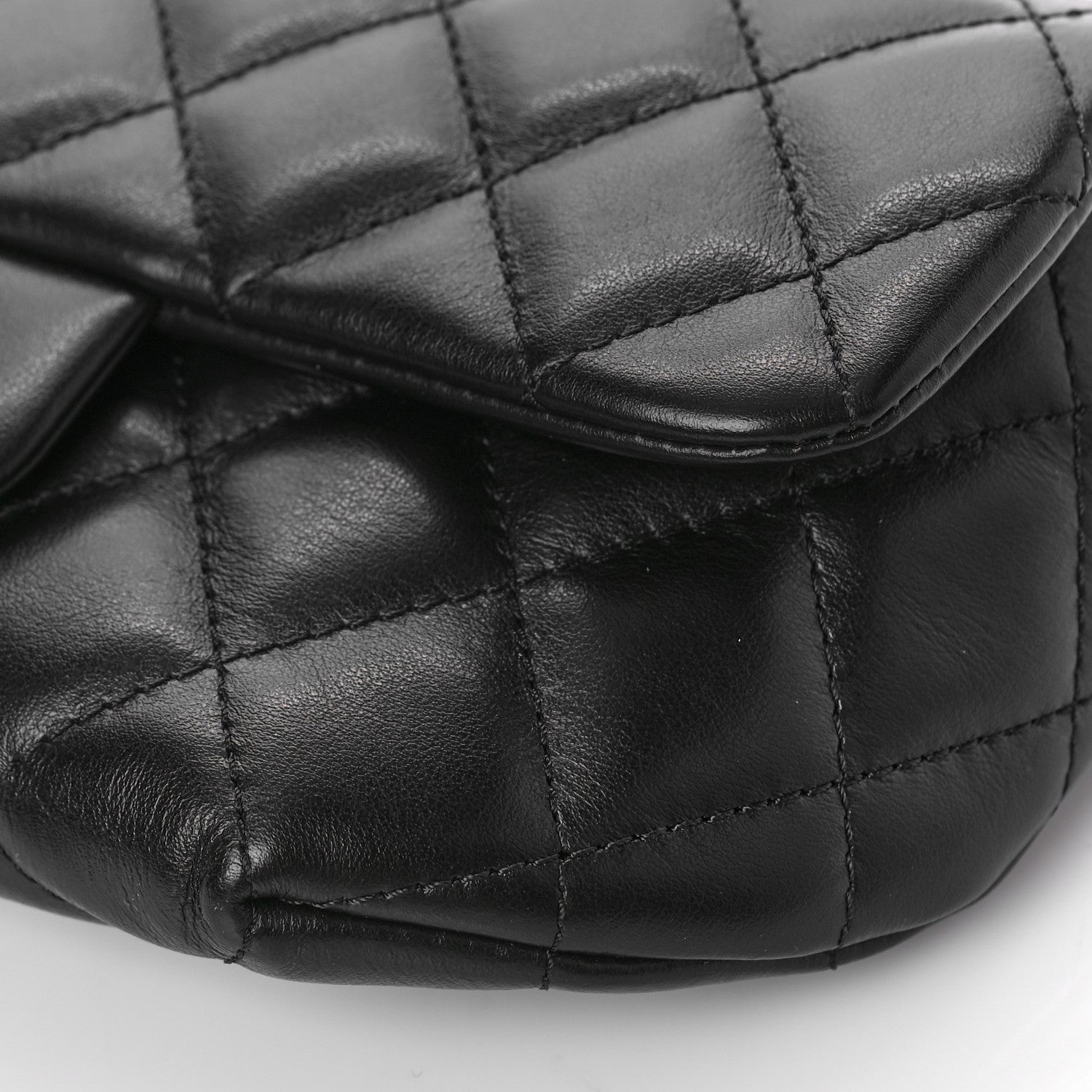 Chanel Calfskin Quilted CC Uniform Flap Belt Bag Black 9 of 9