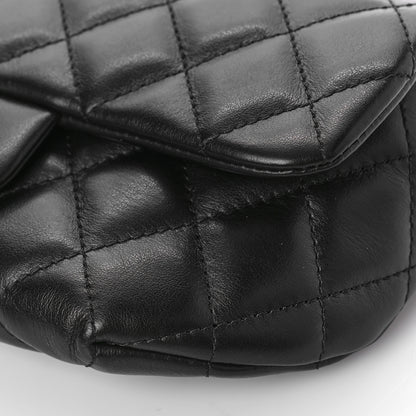 Chanel Calfskin Quilted CC Uniform Flap Belt Bag Black 9 of 9