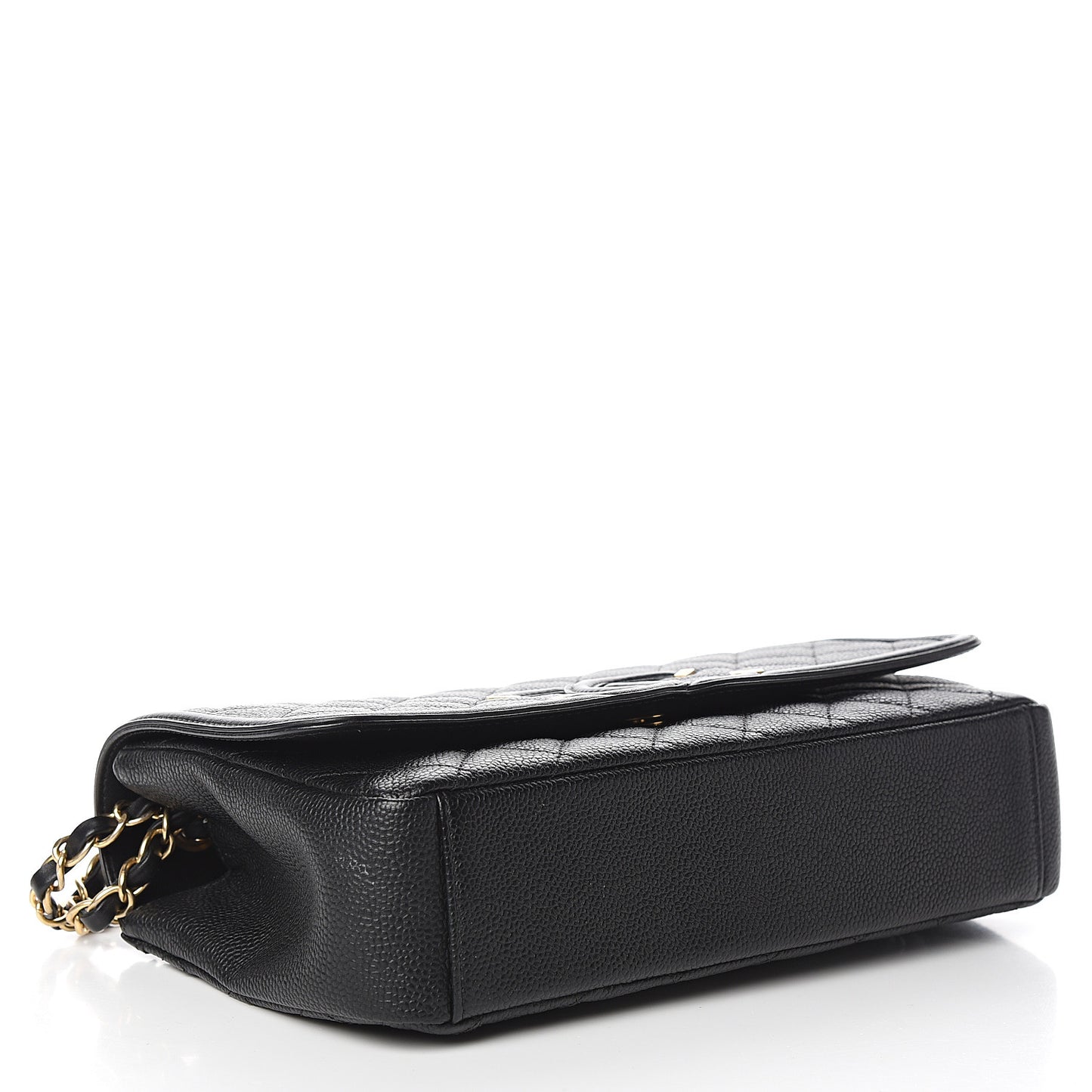 Caviar Quilted Medium CC Filigree Flap Black