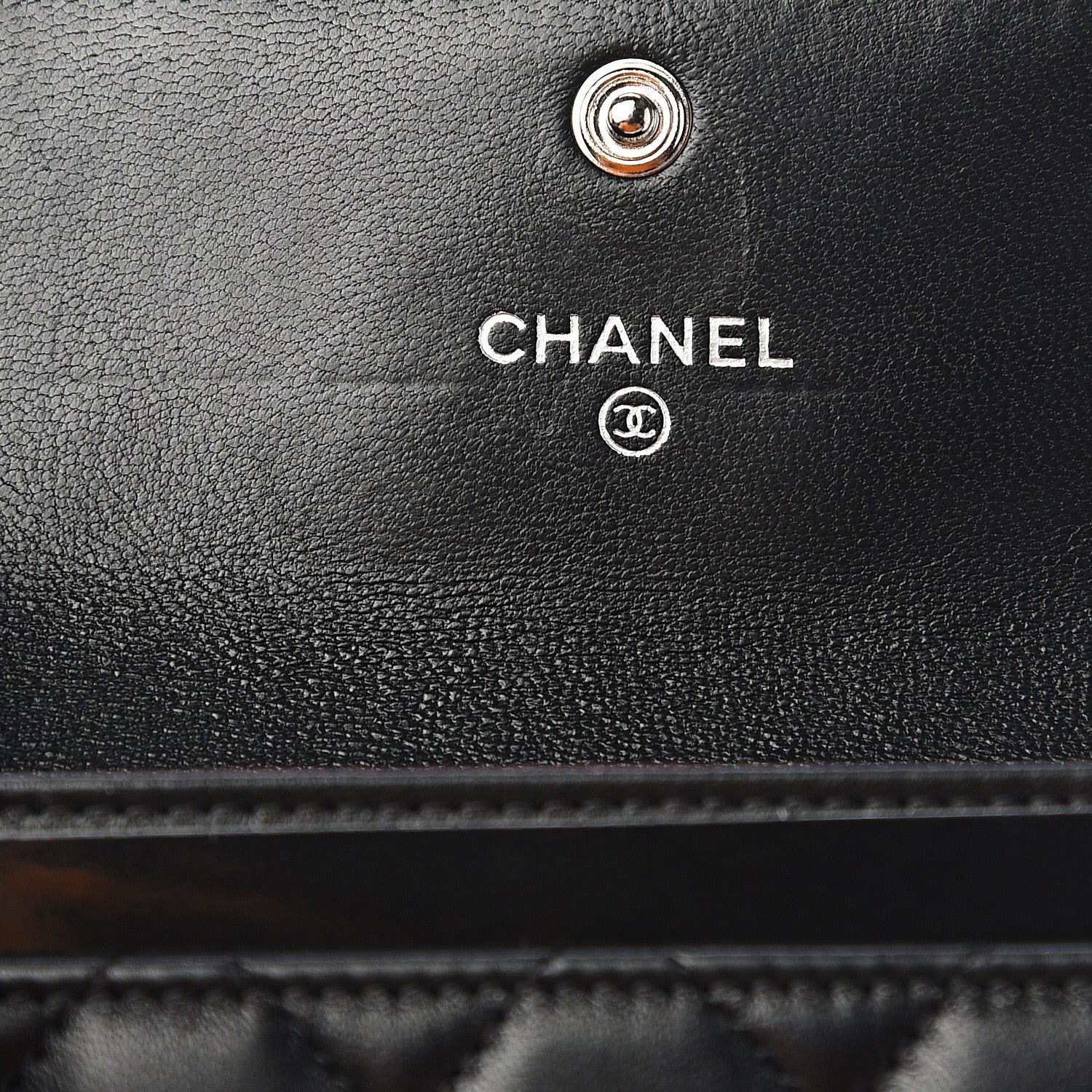 Chanel Lambskin Quilted Flap Card Holder Black 5 of 9