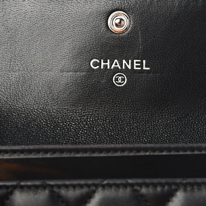 Chanel Lambskin Quilted Flap Card Holder Black 5 of 9