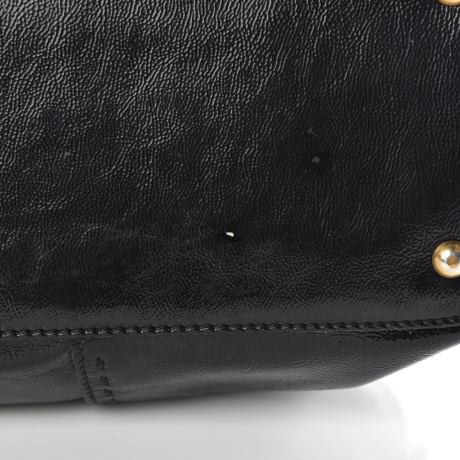 Saint Laurent Patent Calfskin Large Muse Black 16 of 17