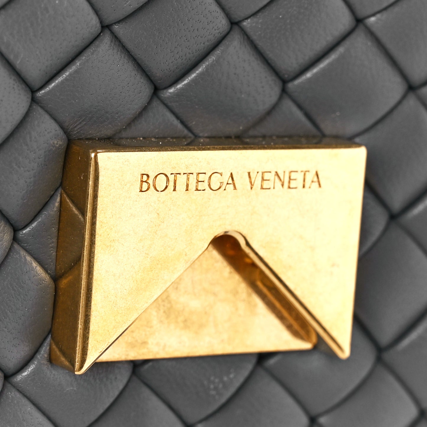 Nappa Intrecciato Small Cobble Shoulder Bag Thunder