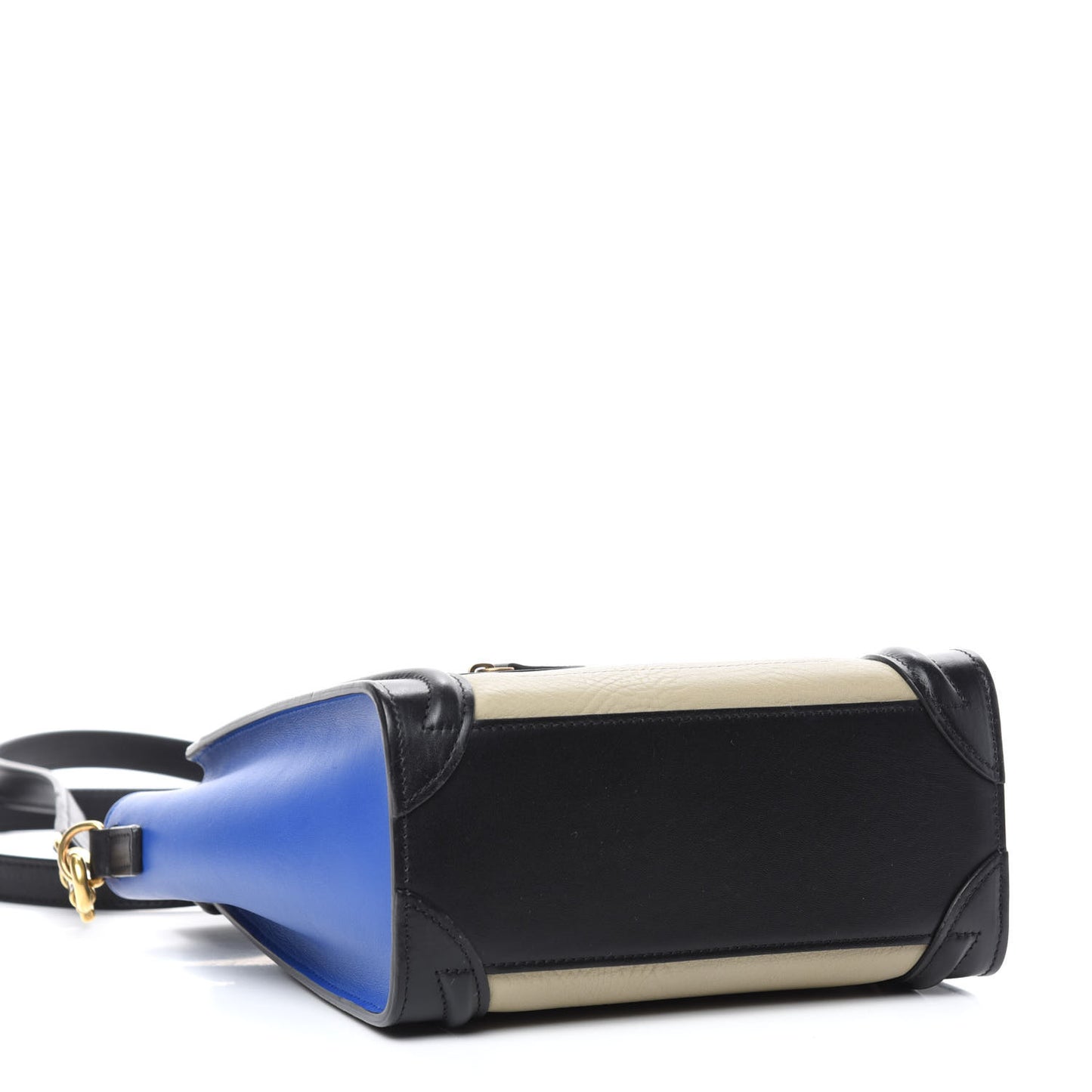 Elephant Calfskin Nano Tri-Color Luggage Beige
