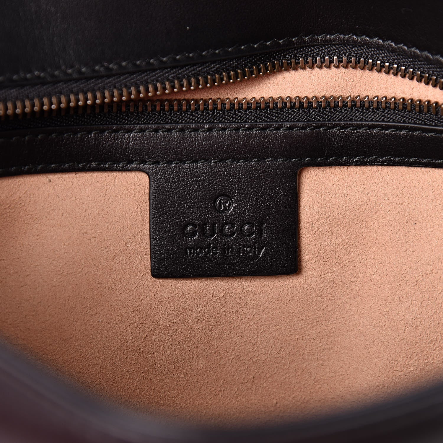 Gucci Calfskin Matelasse Small GG Marmont Shoulder Bag Black 6 of 11