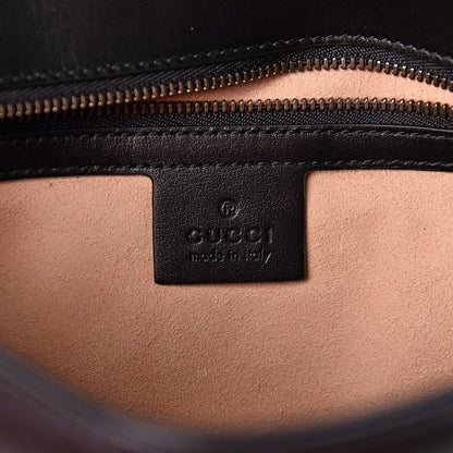 Gucci Calfskin Matelasse Small GG Marmont Shoulder Bag Black 6 of 11