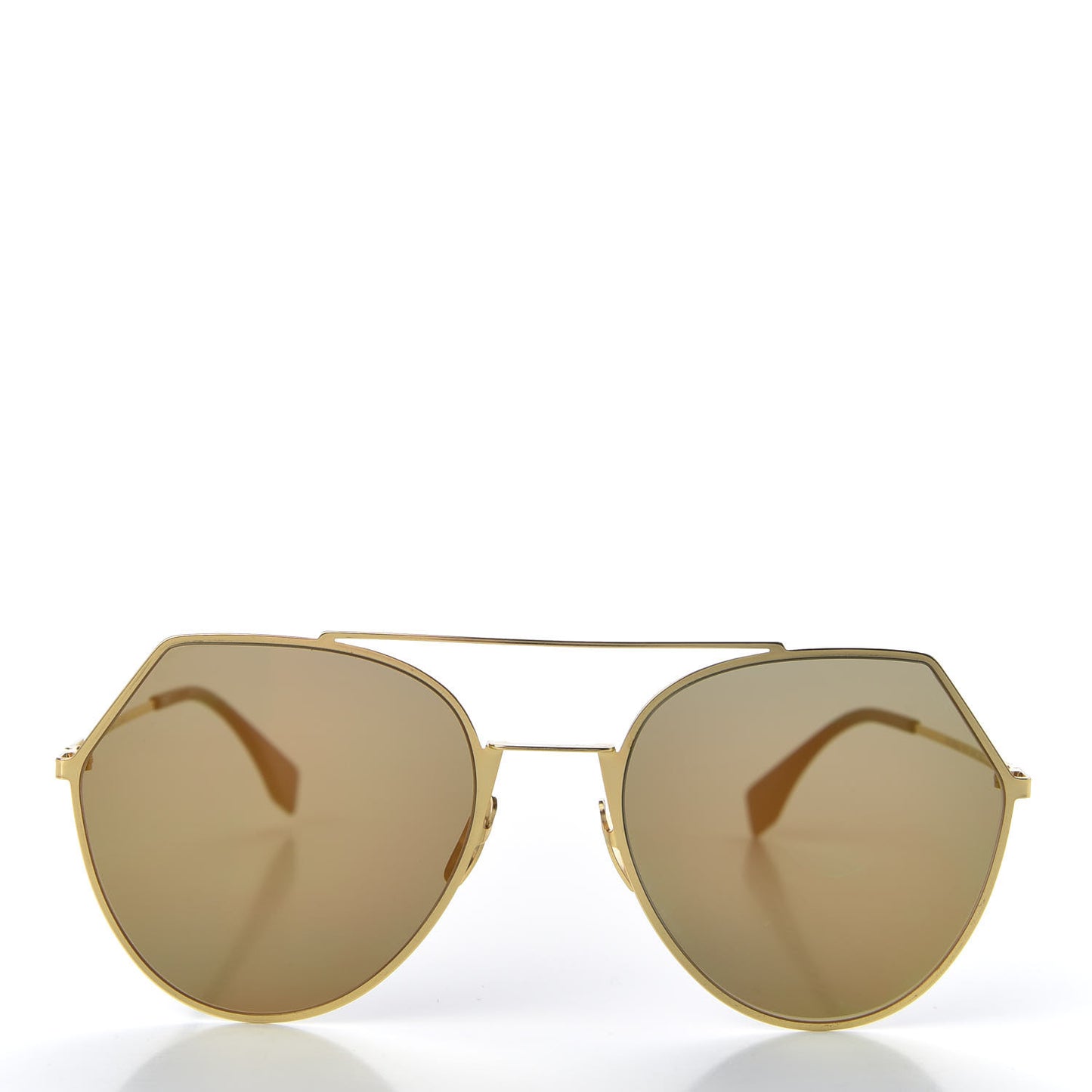 Metal Geometric Sunglasses FF 0194/S Gold