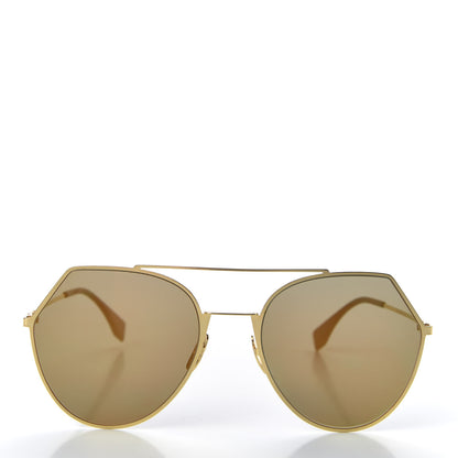 Fendi Metal Geometric Sunglasses FF 0194/S Gold 2 of 7