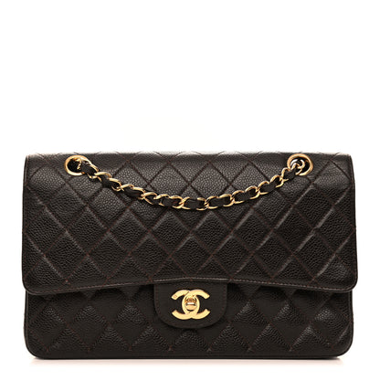 Chanel Caviar Quilted Medium Double Flap Brown 1 of 10