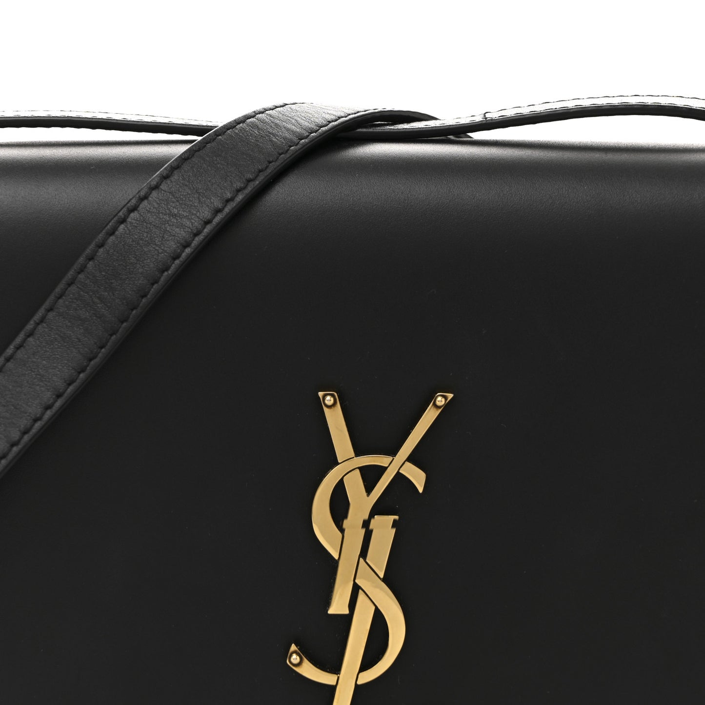 Smooth Calfskin Shoulder Bag Black