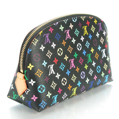 Louis Vuitton Monogram Multicolor Cosmetic Pouch Black Grenade 3 of 7