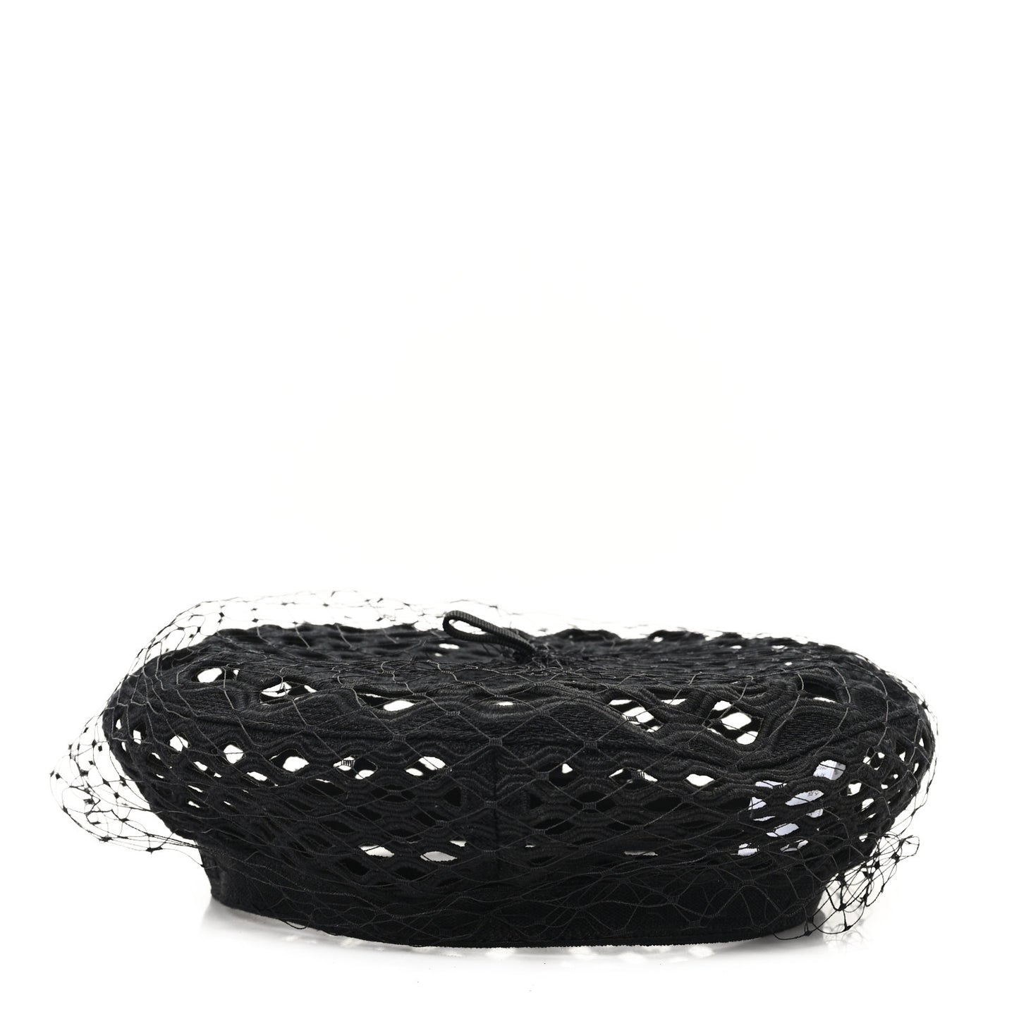Mesh Arty Veil Beret 58 Black