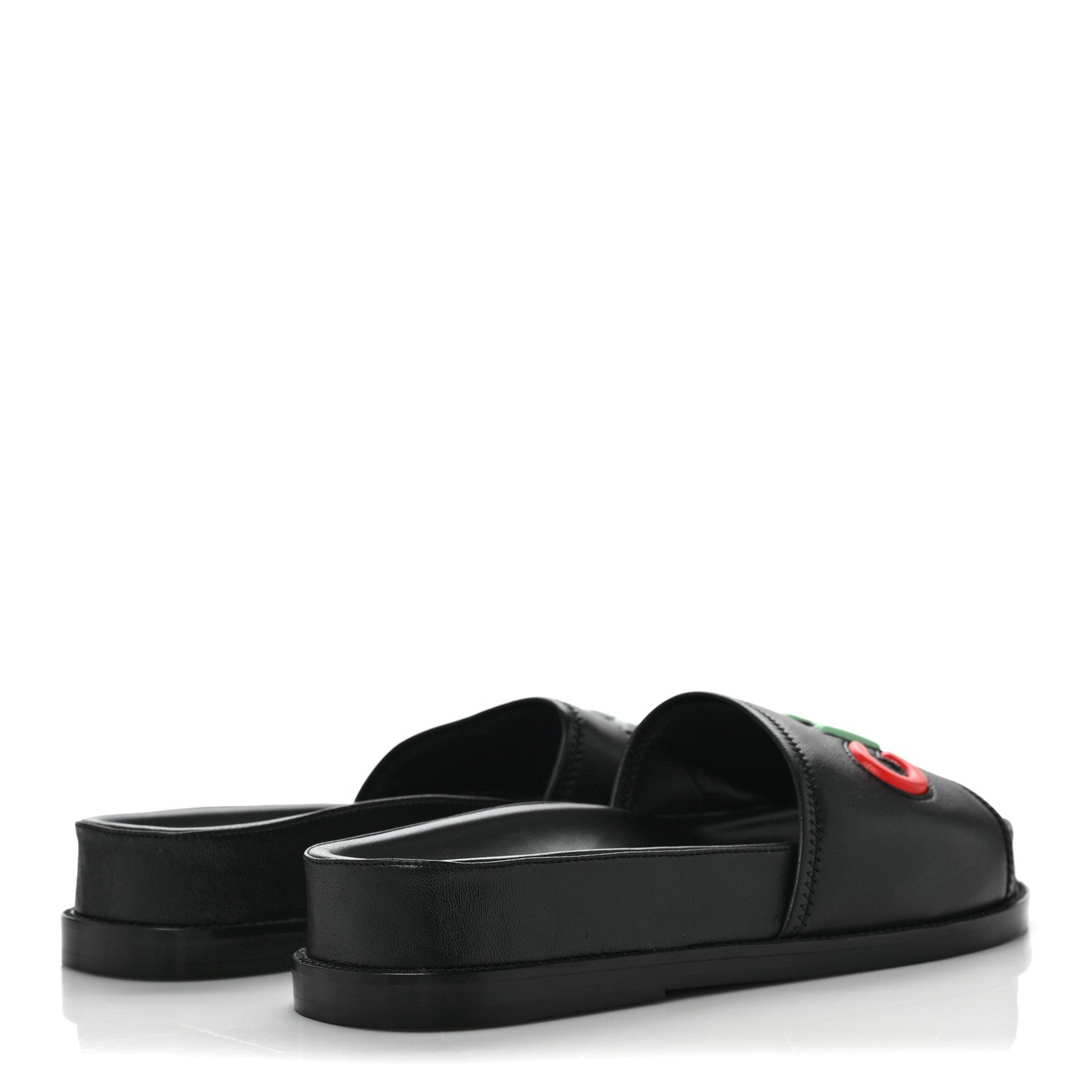 Chanel Lambskin Cha-Nel Mule Sandals 40.5 Black Multicolor 4 of 8