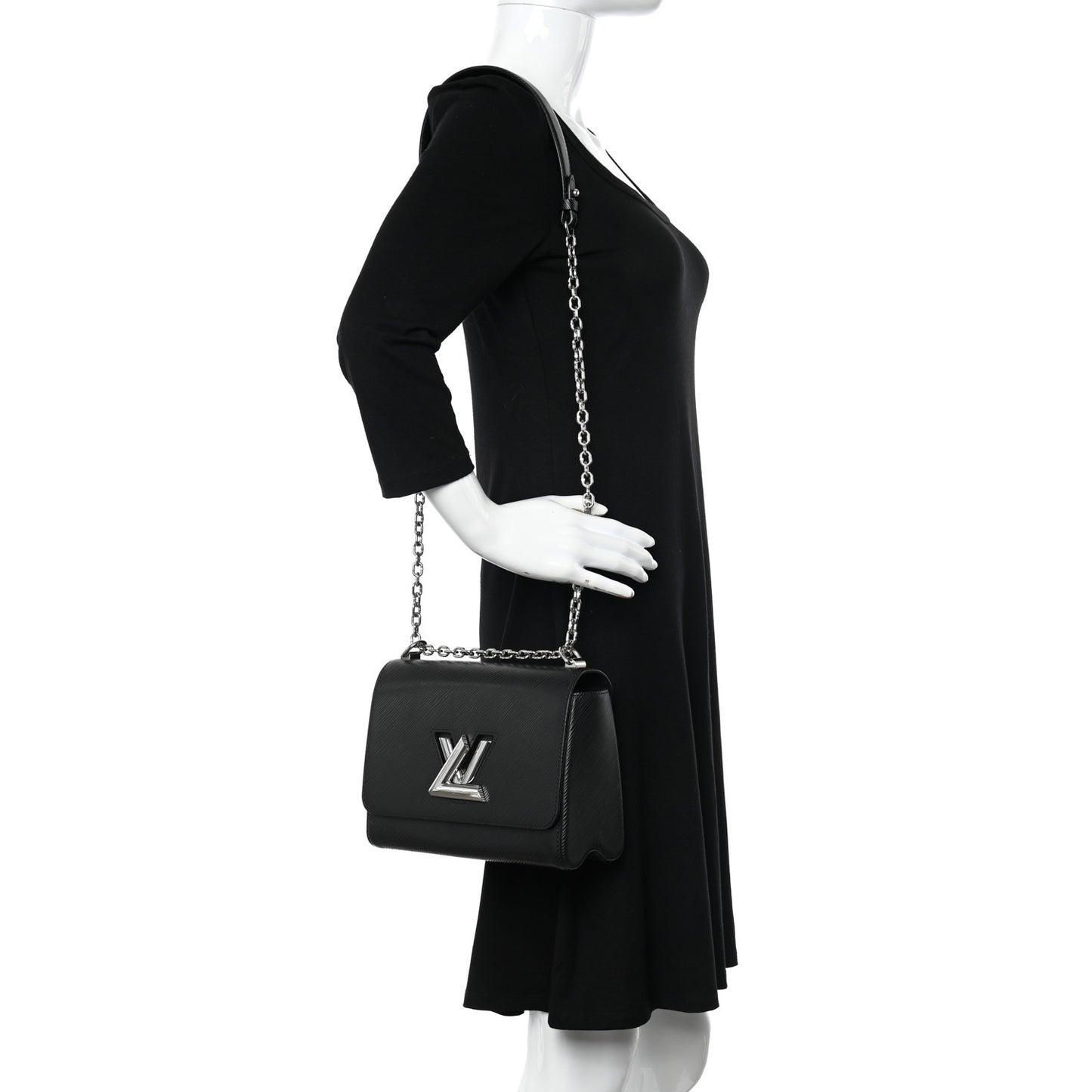 Epi Twist Shoulder Bag MM Black