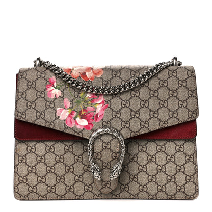 Gucci GG Supreme Monogram Blooms Medium Dionysus Shoulder Bag Beige Multicolor Dry Rose 1 of 13