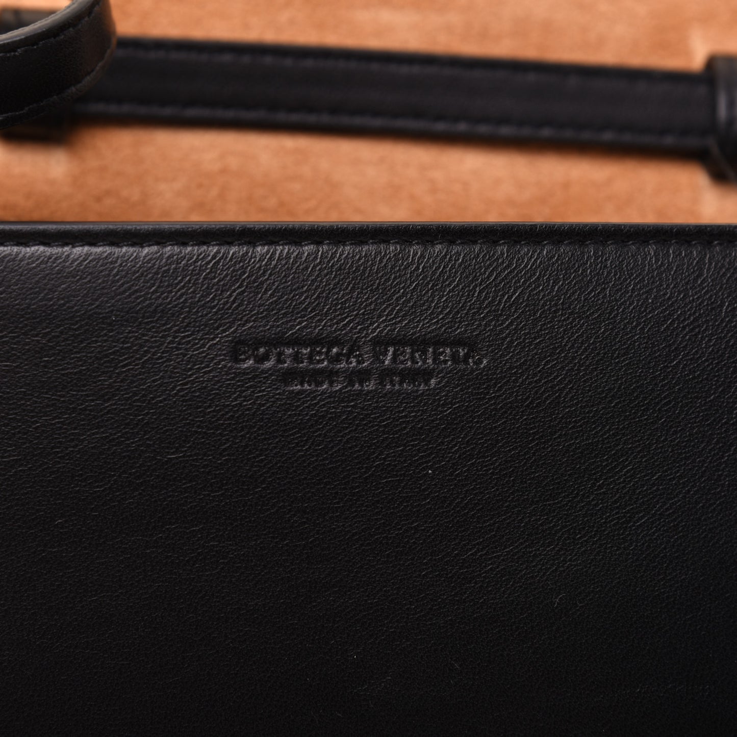 Lambskin Maxi Intrecciato Mini Cassette Crossbody Bag Black