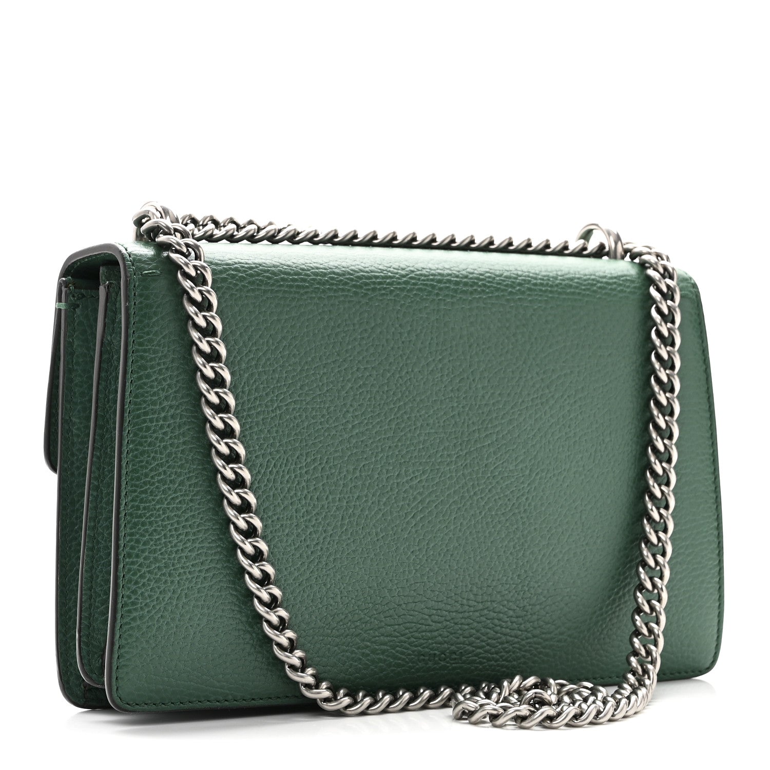 Gucci Dollar Calfskin Crystal Small Dionysus Shoulder Bag Emerald 3 of 11
