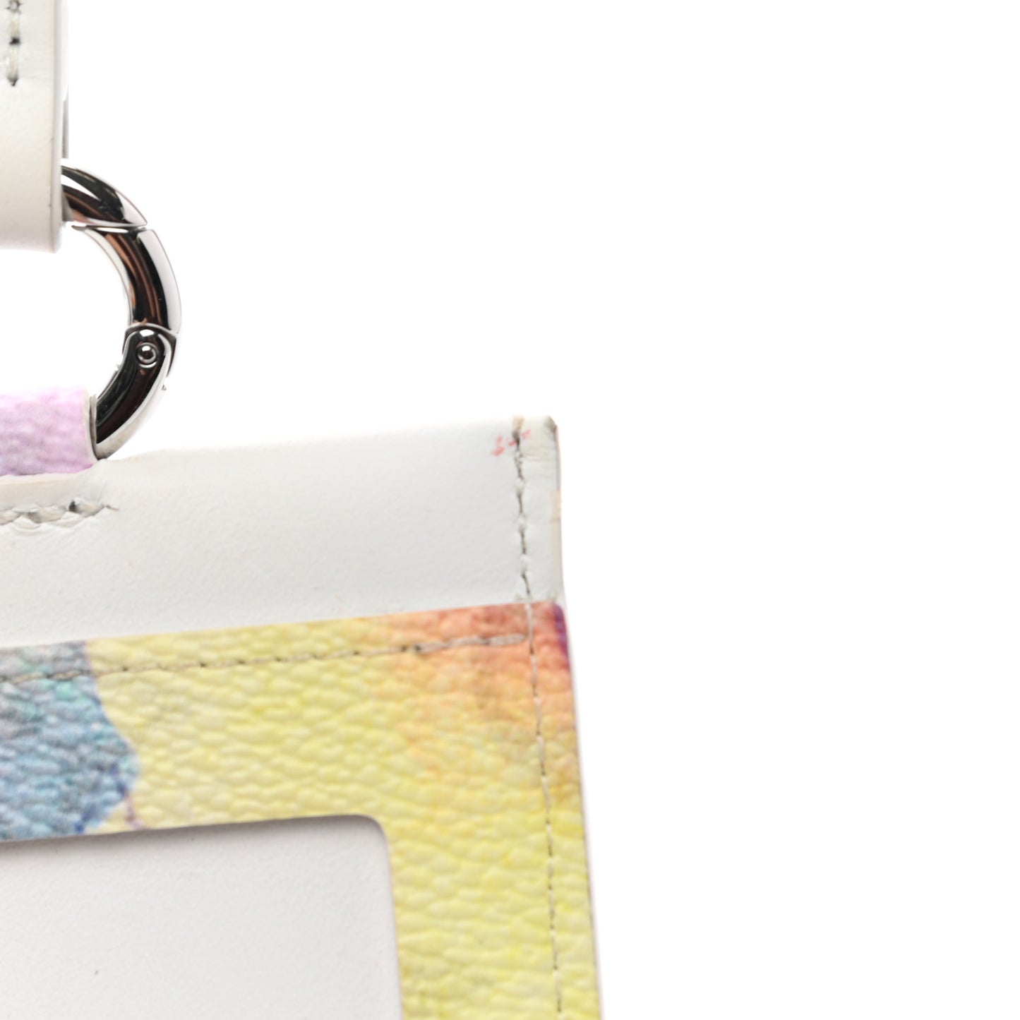 Monogram Card Holder On Strap Watercolor