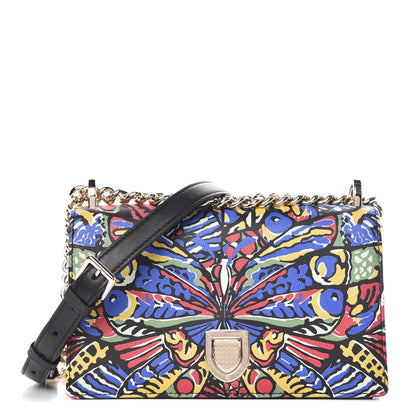 Christian Dior Calfskin Butterfly Printed Small Diorama Flap Bag Multicolor 1 of 10