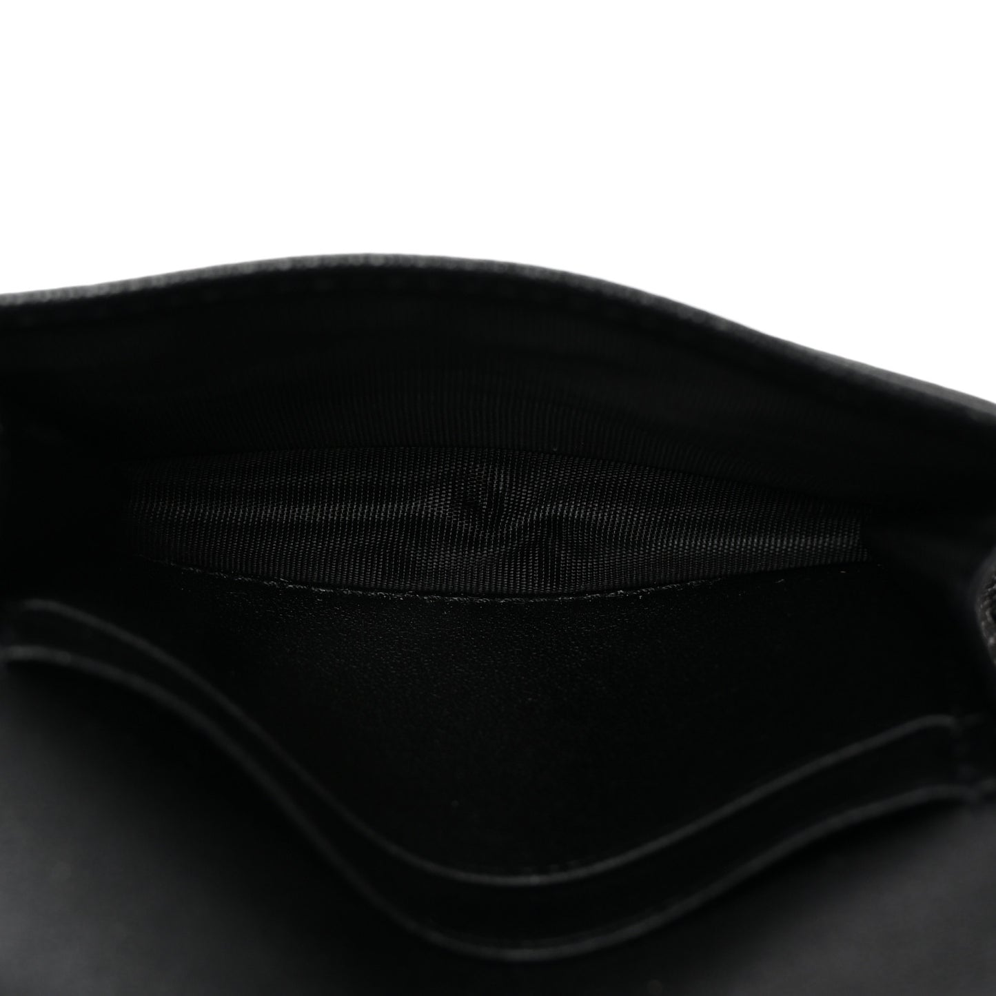 Goatskin Saddle Card Holder Black