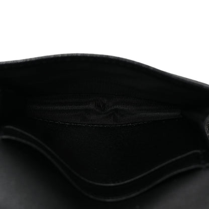 Christian Dior Goatskin Saddle Card Holder Black 5 of 7