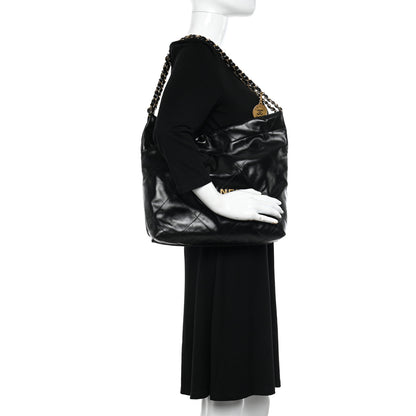 Chanel Shiny Calfskin Quilted Small Chanel 22 Black 2 of 11