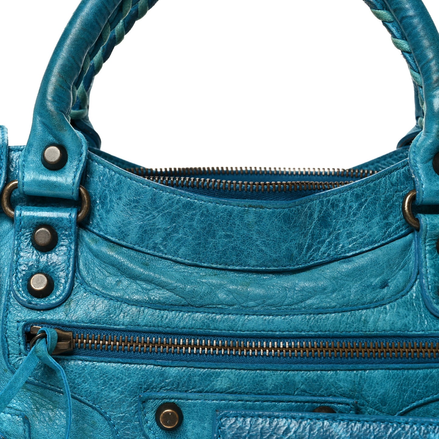 Chevre Classic Hardware First Turquoise
