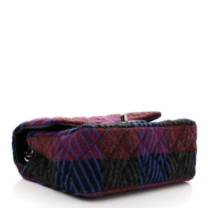 Chanel Wool Quilted Mini Rectangular Flap Red Grey Multicolor 4 of 11