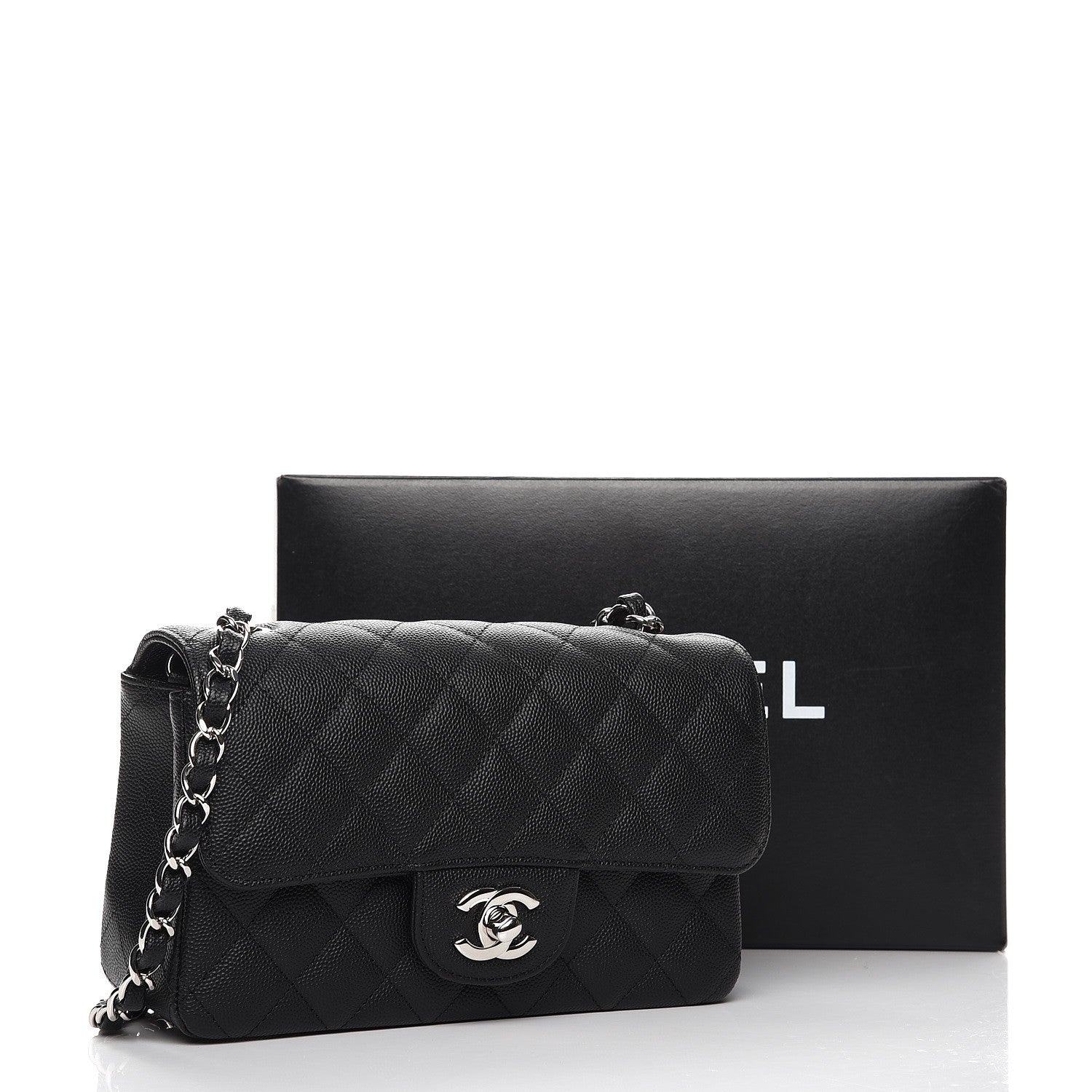 Chanel Caviar Quilted Mini Rectangular Flap Black 8 of 8