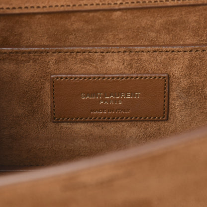 Saint Laurent Suede Small Dylan Snake Monogram Satchel Fox 6 of 9