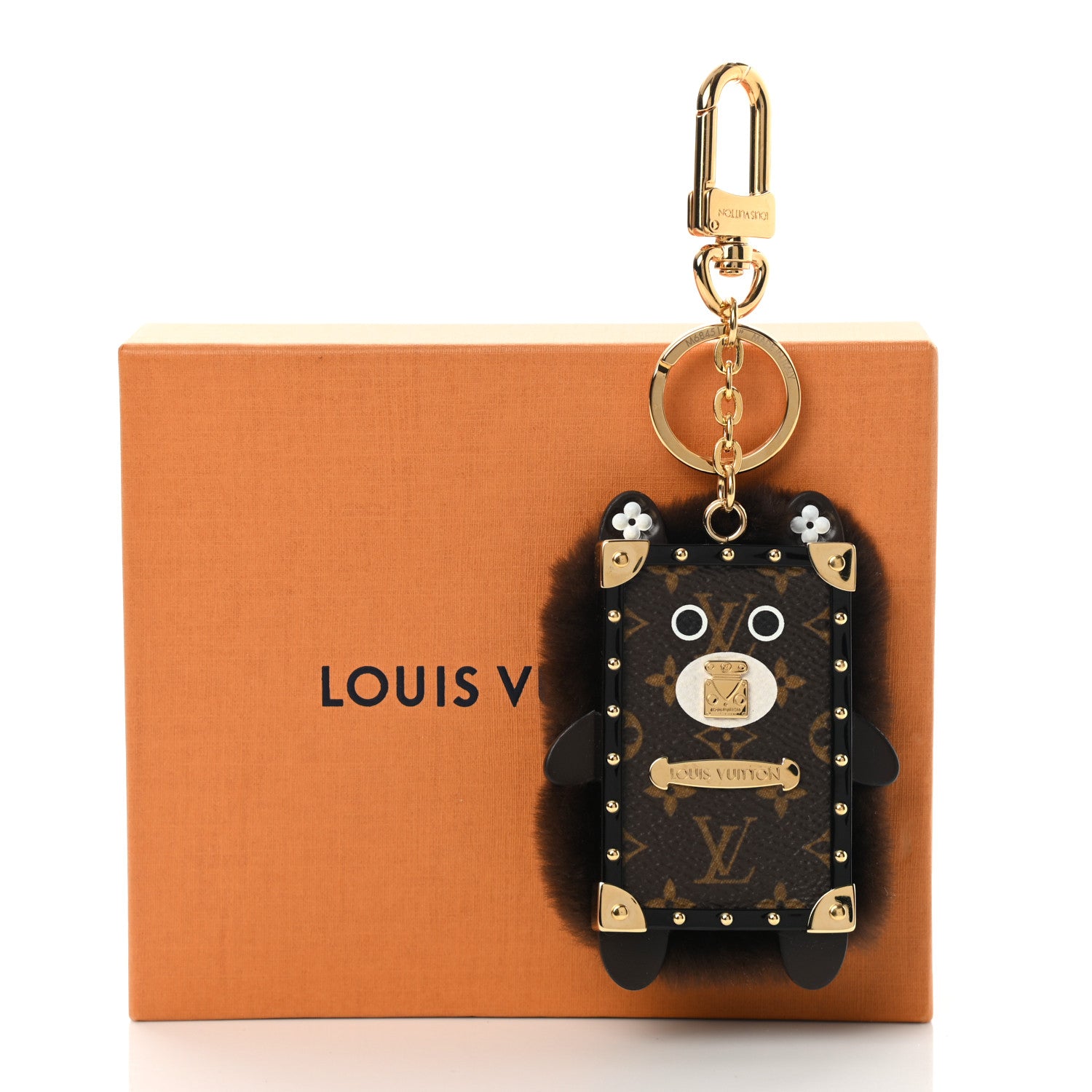Louis Vuitton Wild Fur Monogram Eye-Trunk Bear Bag Charm 5 of 5
