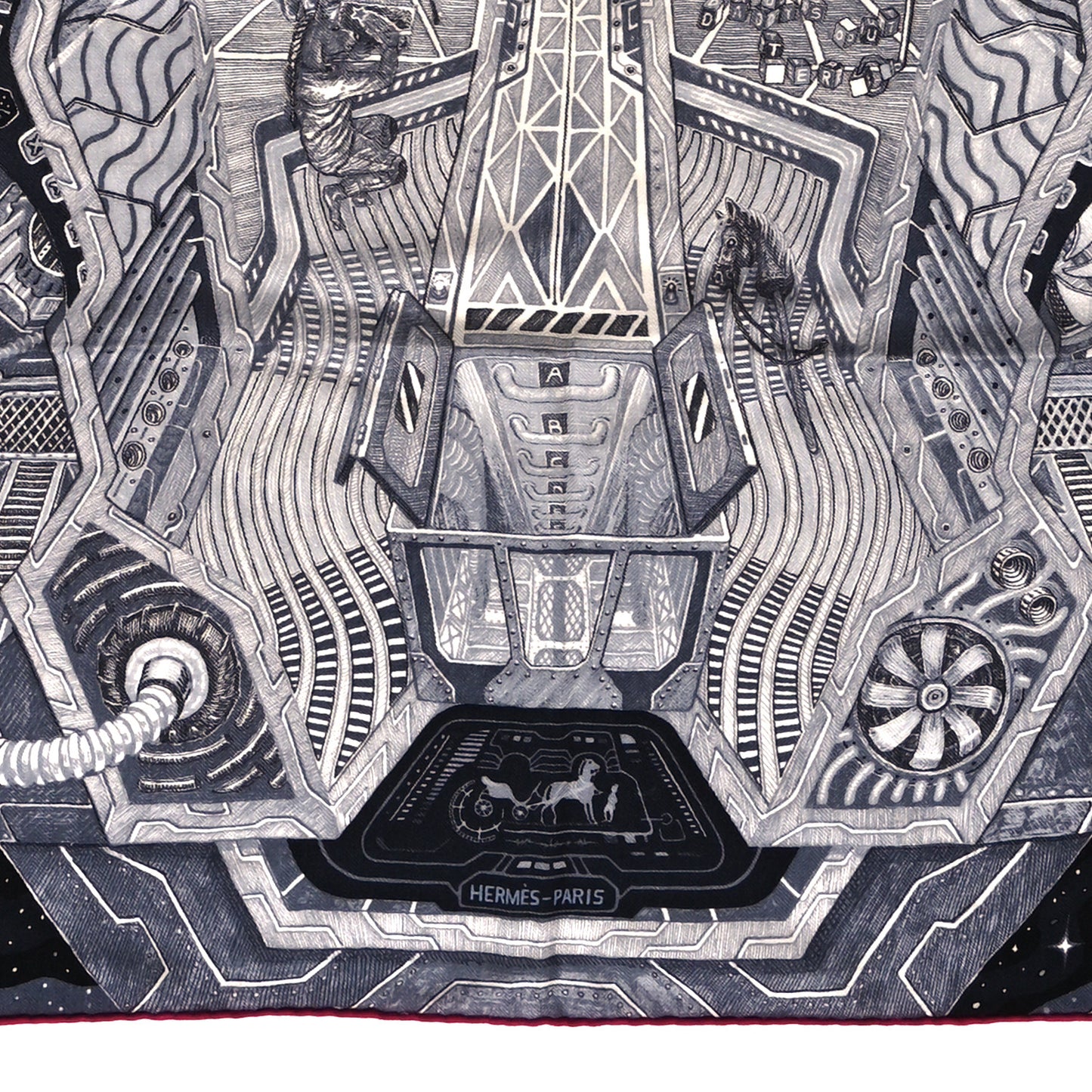 Cashmere Silk Galaxy Scarf 100 Gris Anthracite Black