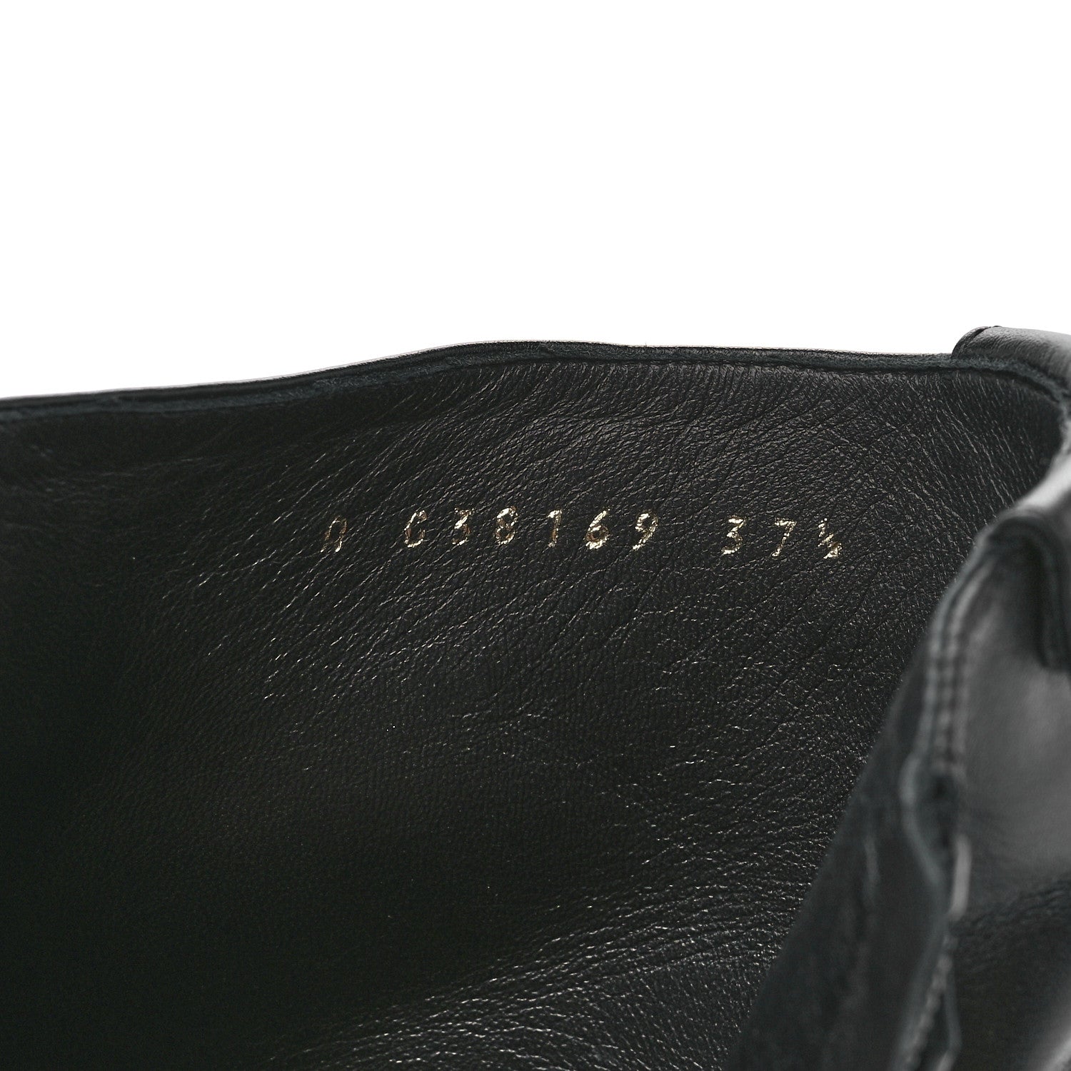 Chanel Calfskin Logo Boots 37.5 Black 8 of 9