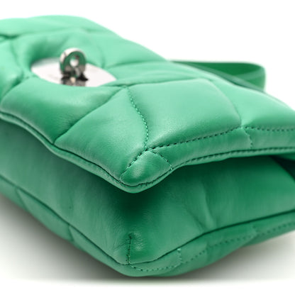 Mulberry Nappa Pillow Quilted Tiny Softie Bag Lawn Green 9 of 9