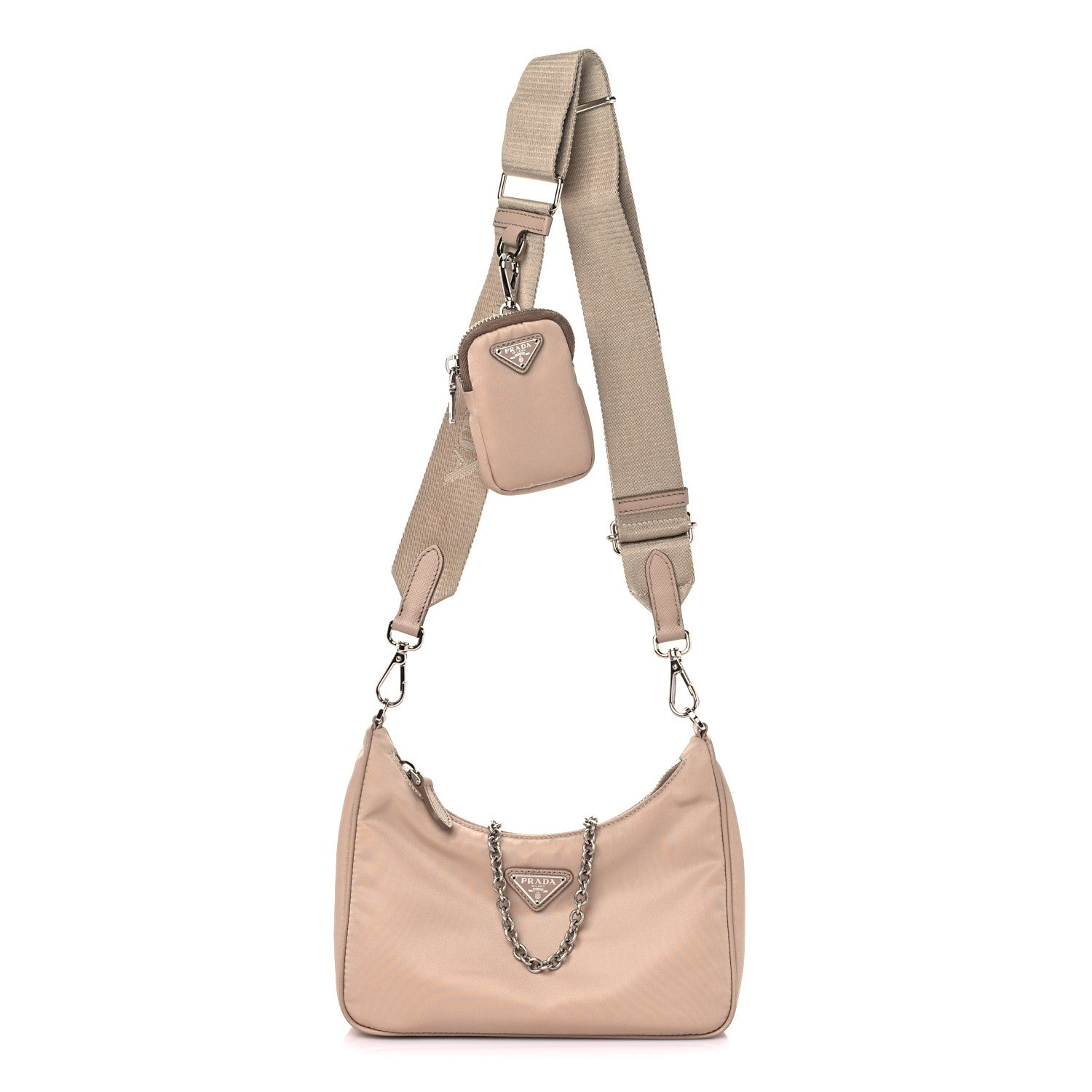 Prada Nylon Re-Edition 2005 Shoulder Bag Deserto 1 of 12