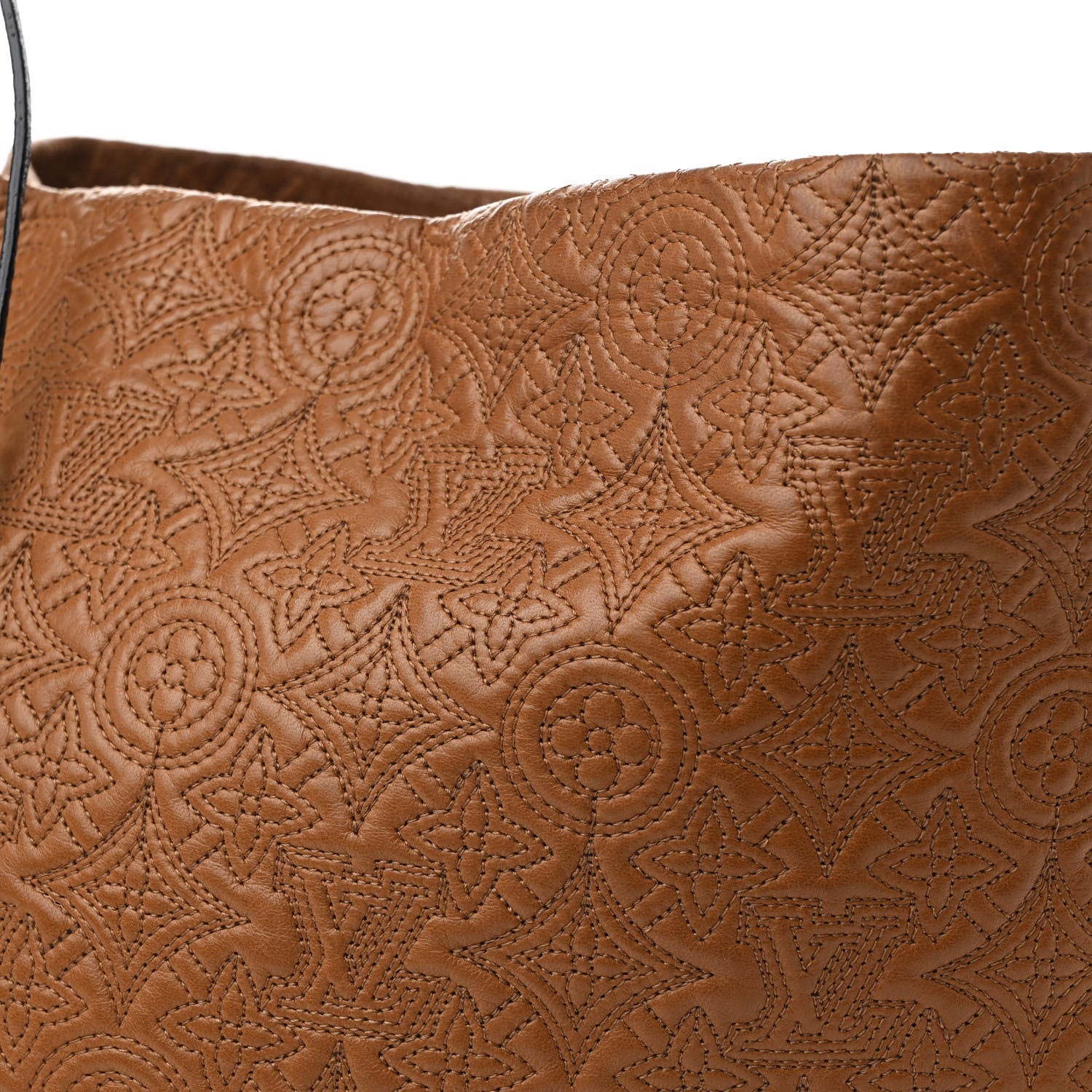 Louis Vuitton Monogram Lambskin Antheia Hobo PM Caramel 6 of 9