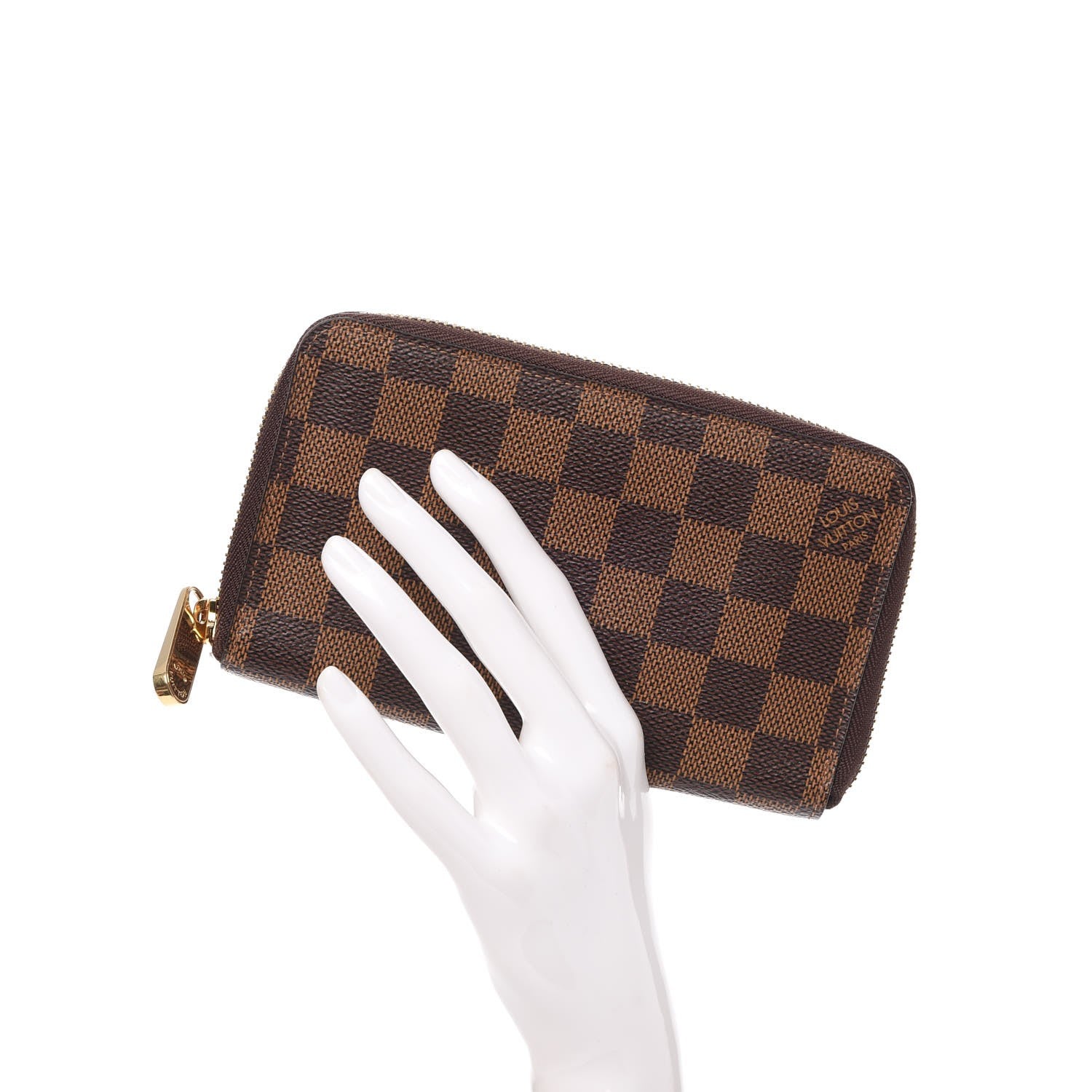 Louis Vuitton Damier Ebene Zippy Compact Wallet 2 of 7