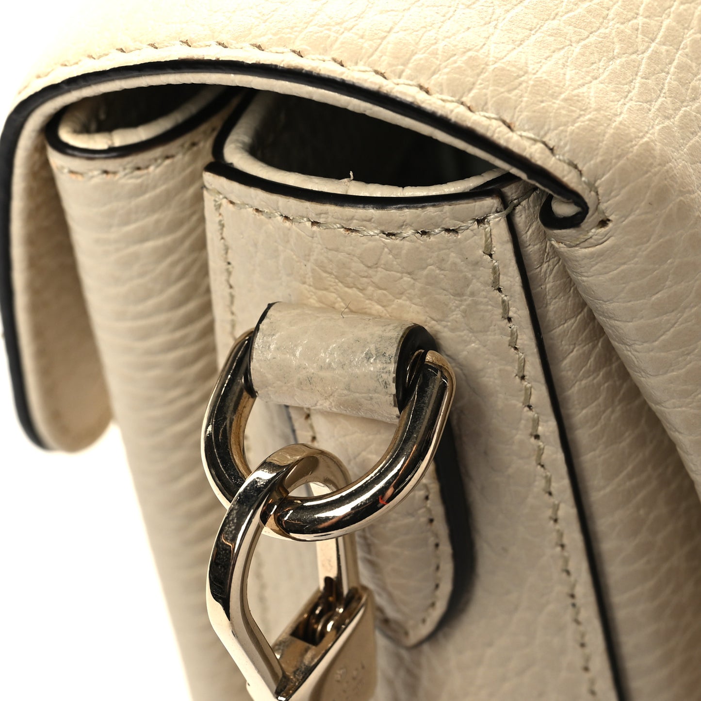 Dollar Calfskin Interlocking G Crossbody Bag Ivoire