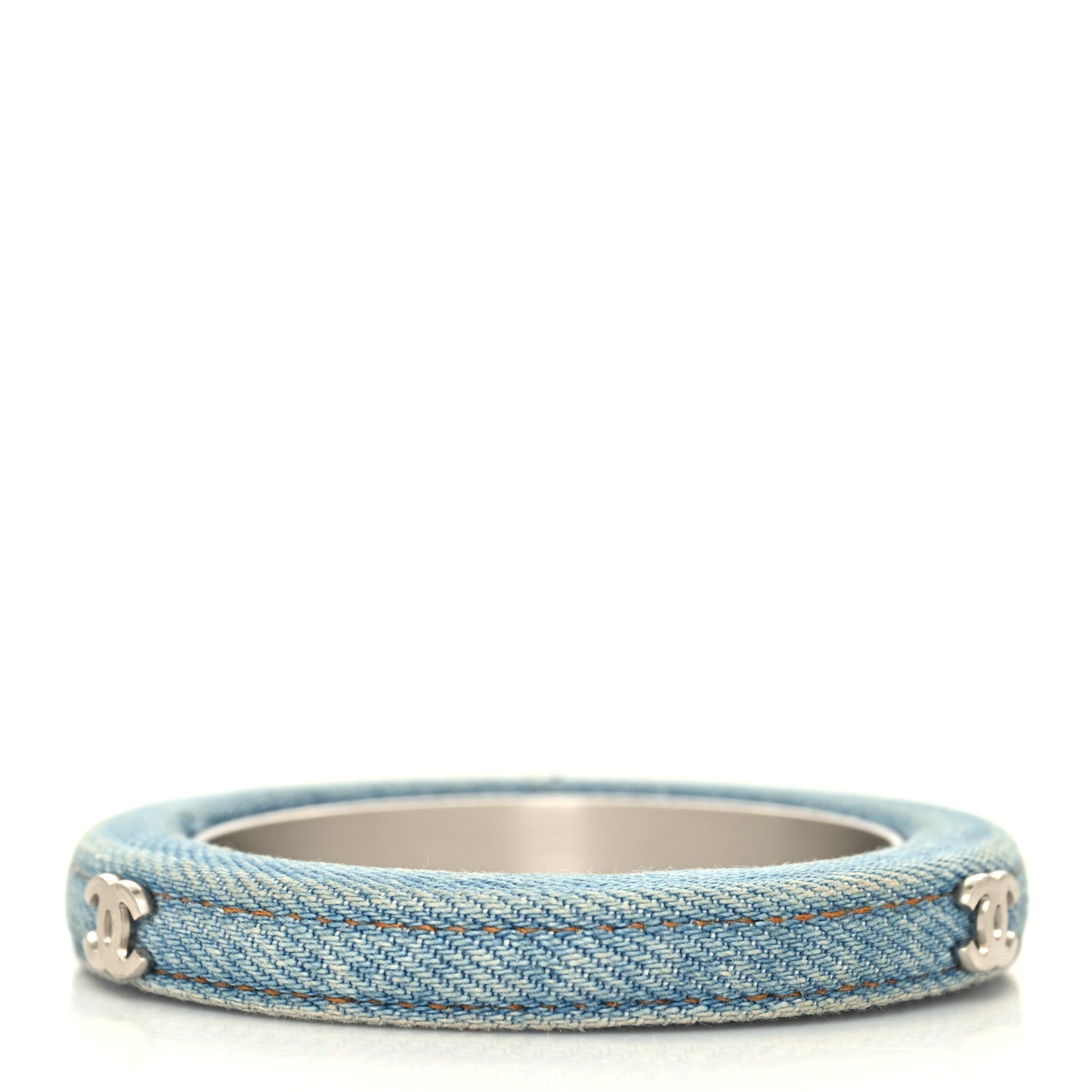 Denim CC Narrow Bangle M Blue