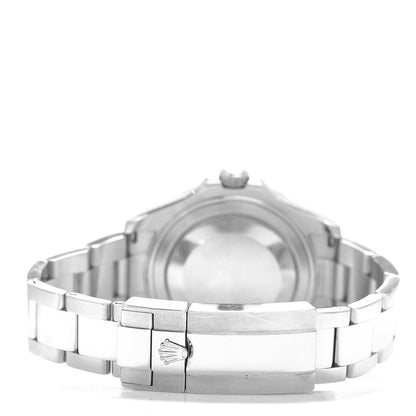 Rolex Stainless Steel Platinum 37mm Oyster Perpetual Date Yacht-Master Watch Slate 268622 4 of 4