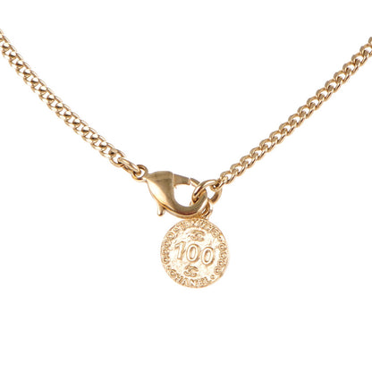 Chanel Pearl CC Pendant Necklace Gold 3 of 5